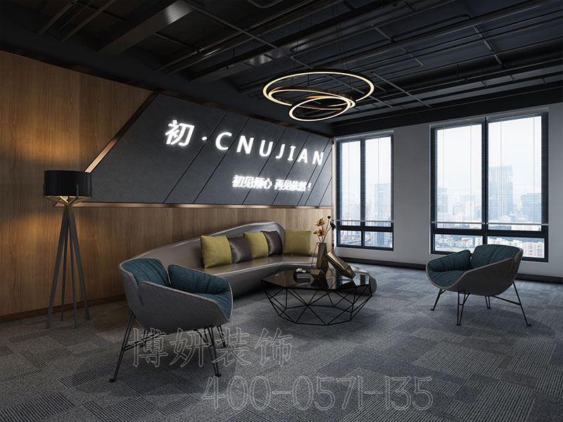 杭州科幻科技风格办公室装修样式-效果图 2