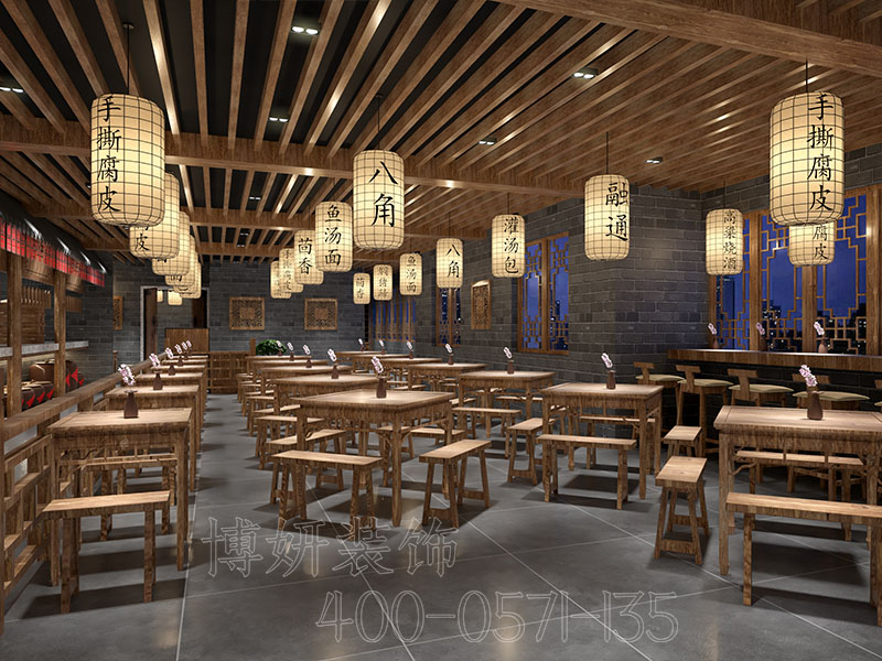 杭州食堂装修设计-案例效果图（二） 4