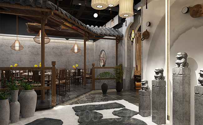 杭州火锅店装修设计,火锅店设计实景图册,火锅店装修
